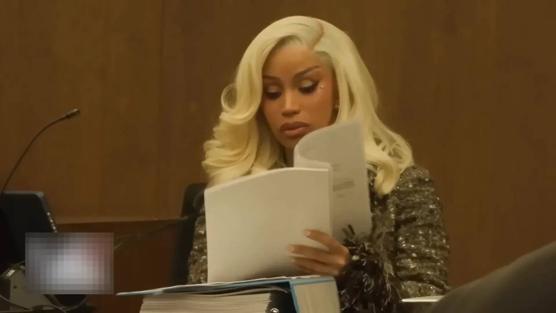 Cardi B acknowledging review of discovery documents