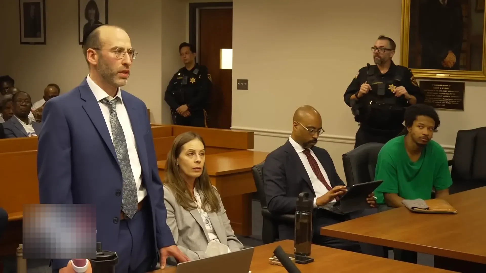 Prosecutor explaining the court will hear letters and family statements