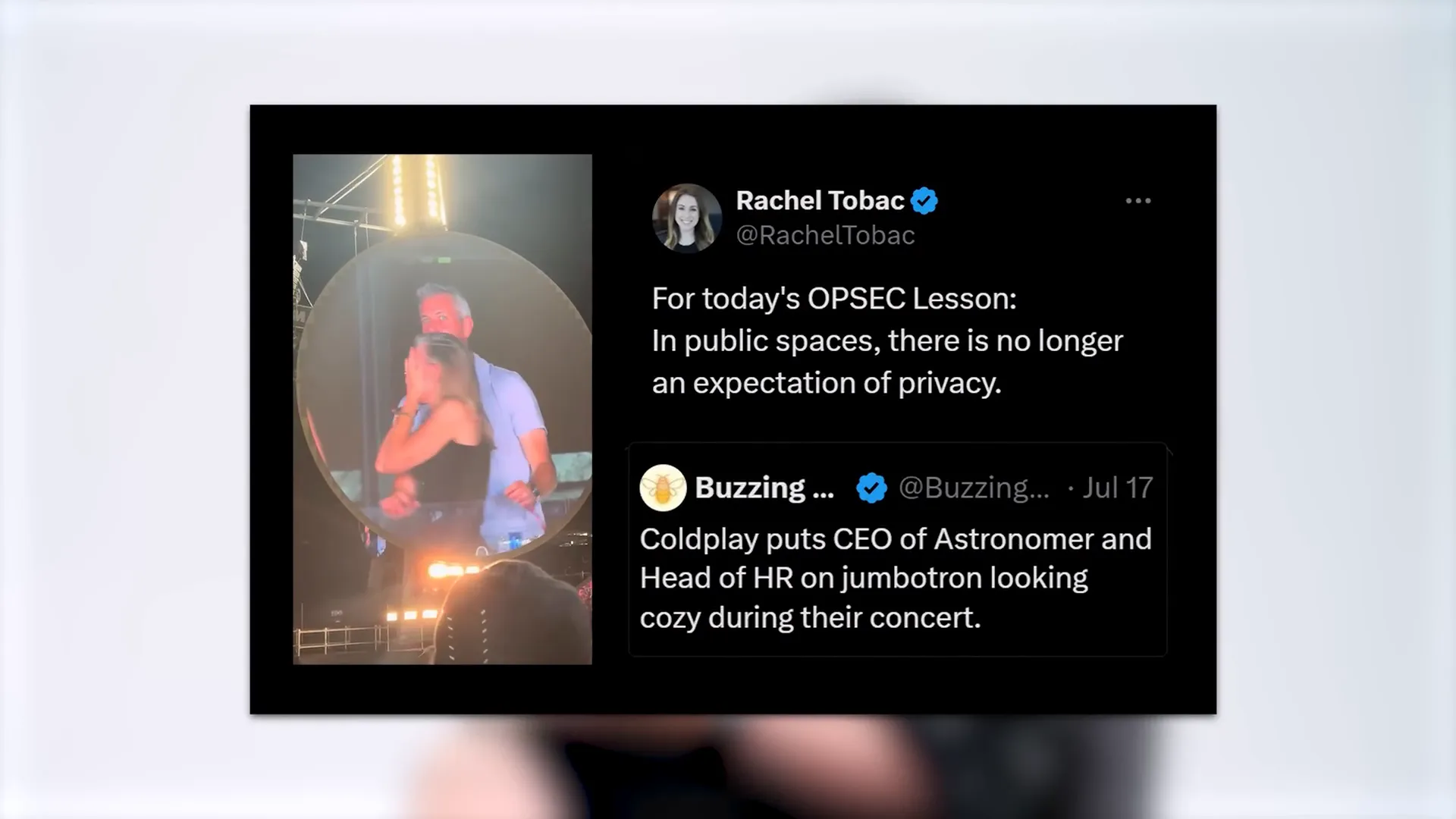 Coldplay example used to explain threat modeling