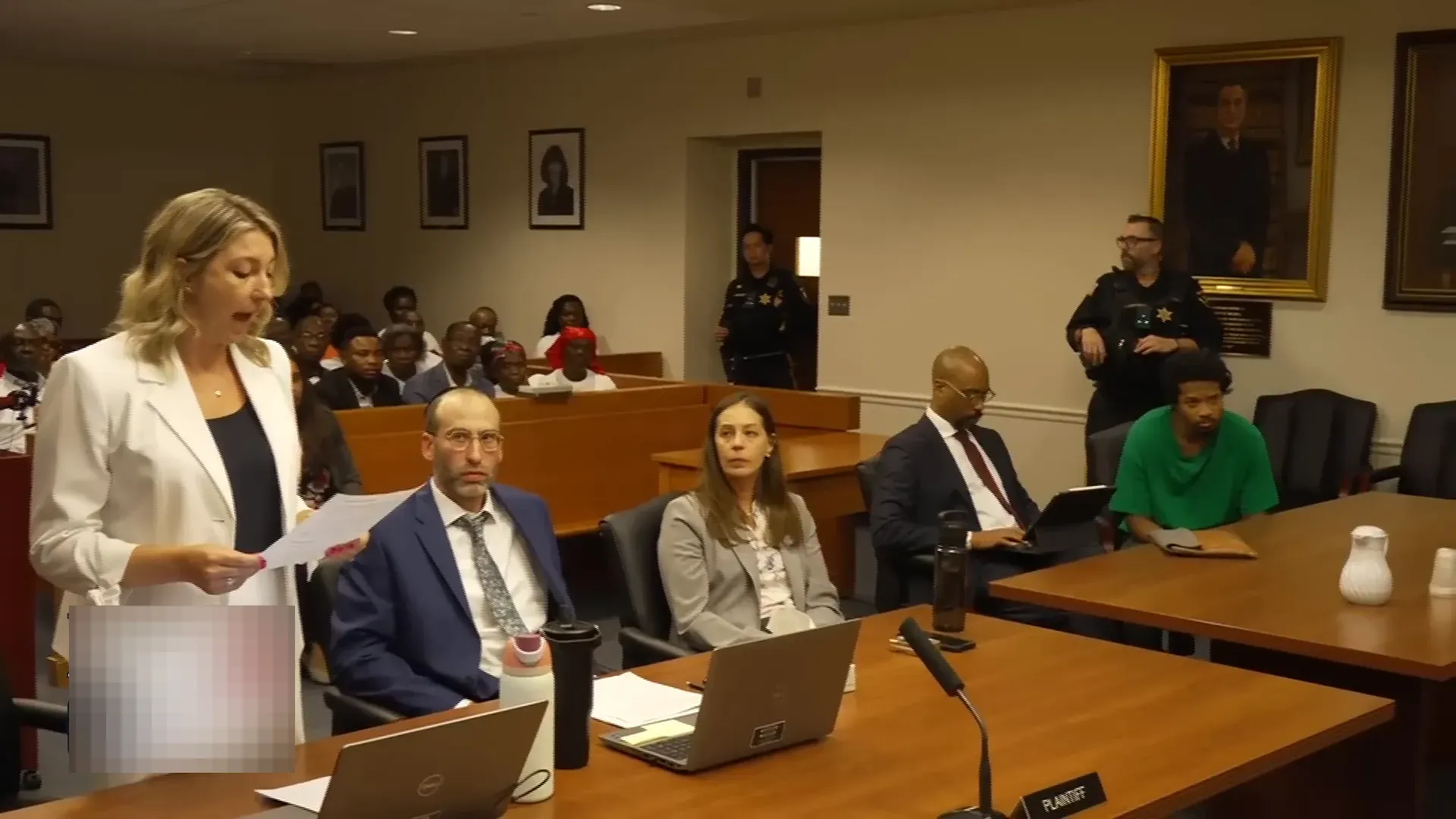 A printed letter from Eunice's mother read in court