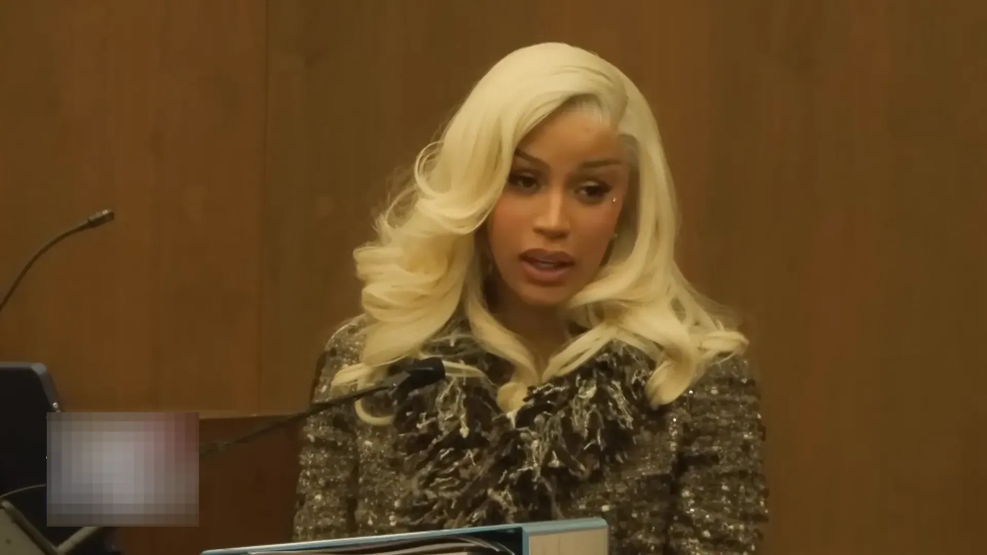 Cardi B describing the reason for the visit to the OB-GYN