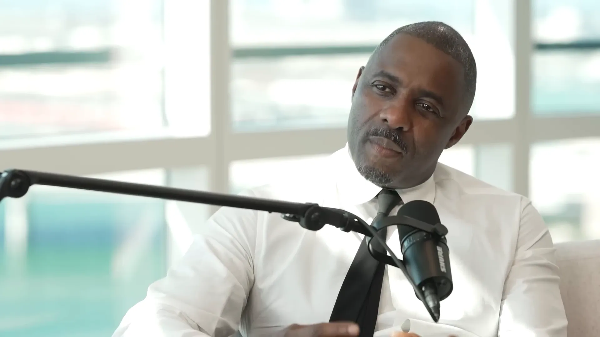 Idris explaining the importance of therapy and self-care after intense roles
