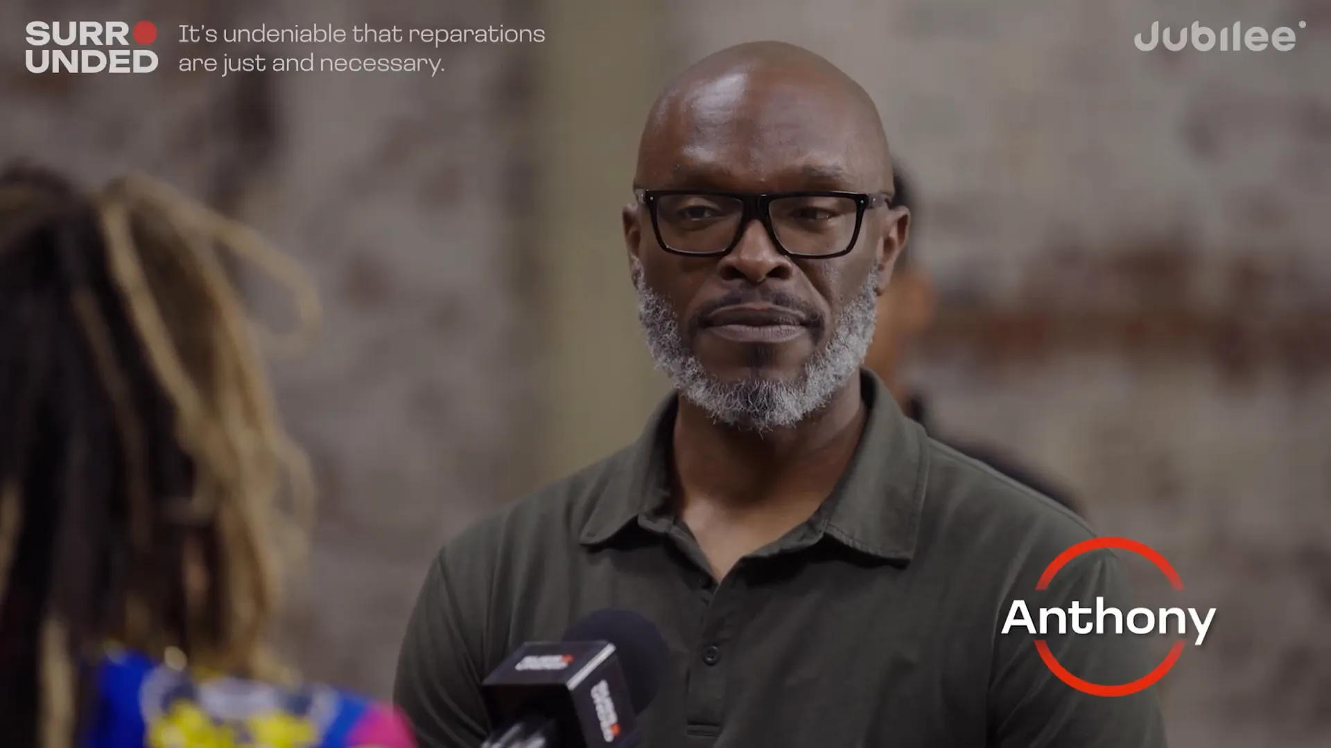 Participant raising questions about who would receive reparations