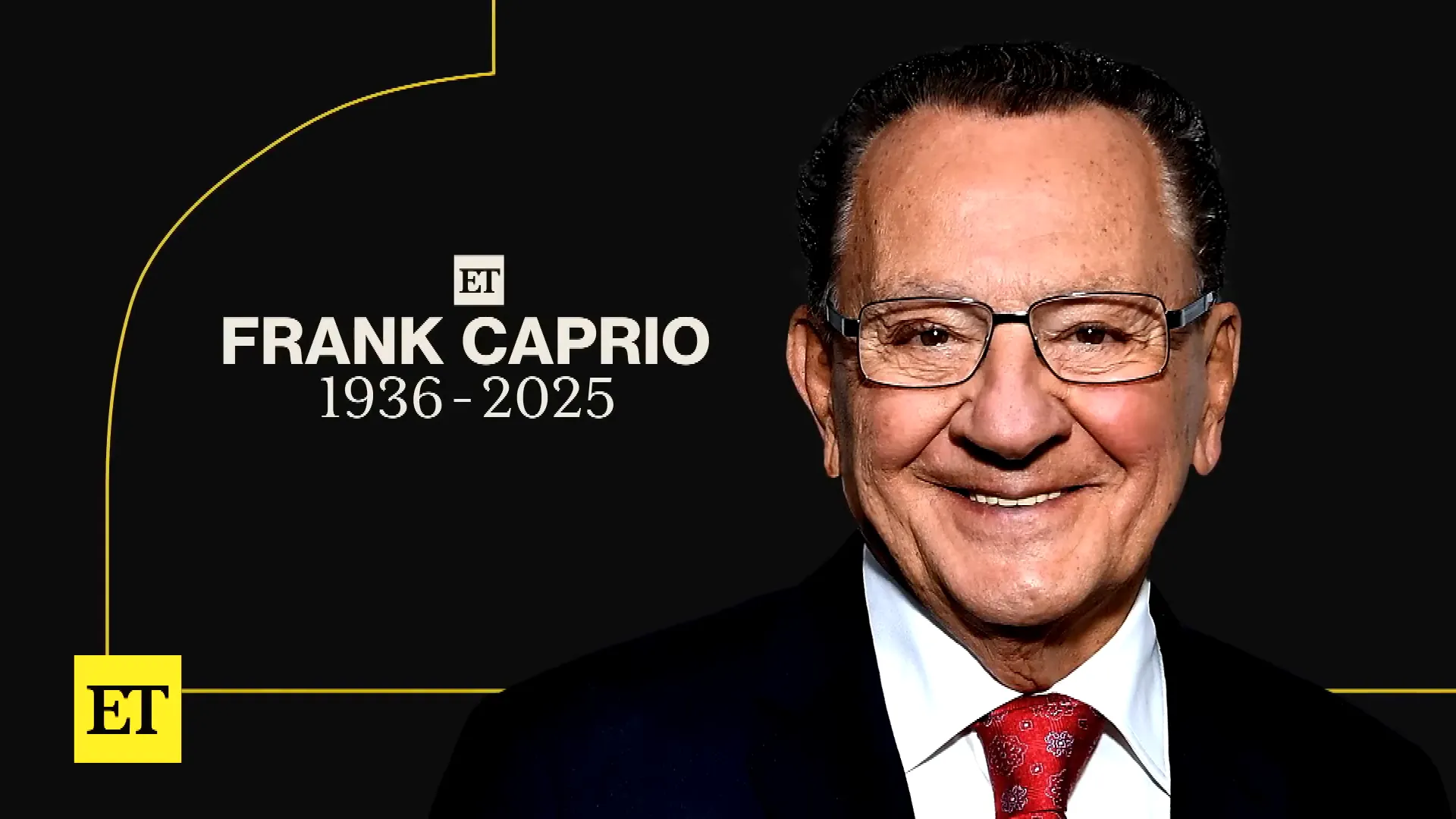 News headline announcing Frank Caprio's death
